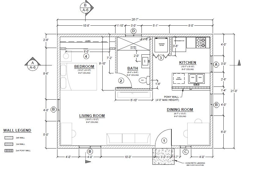 600 sq ft plan, floor plan